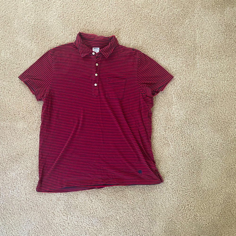 Brook’s Brother Red and Navy polo
